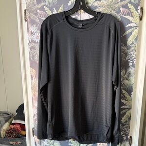 Rhond Black Long-Sleeve Performance Shirt